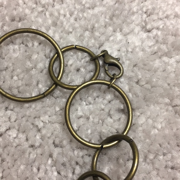 🌾Long Green & Bronze Hoop Necklace🌾 - Picture 6 of 6